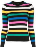 Joostricot Striped Knit Sweater - Black