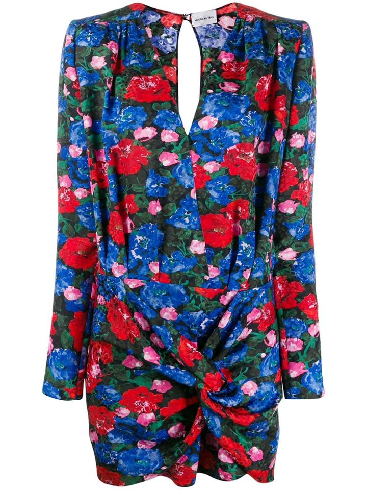 Magda Butrym Pesaro Silk Floral Dress - Black