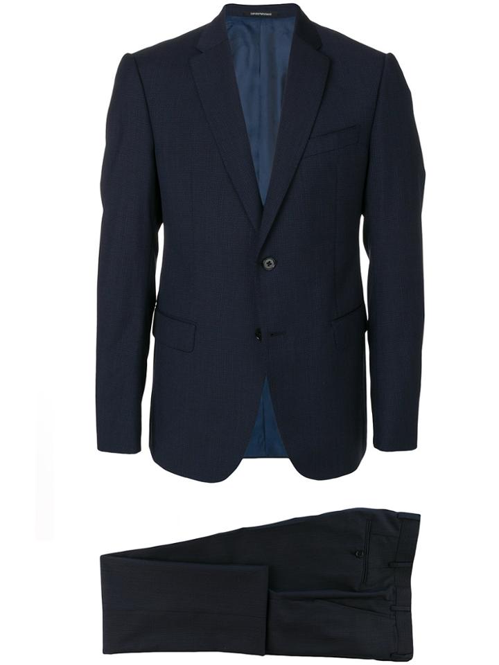 Emporio Armani Tailored Two Piece Suit - Blue