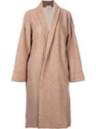 08sircus Oversized Coat, Women's, Size: 0, Brown, Wood/nylon/mohair/wool
