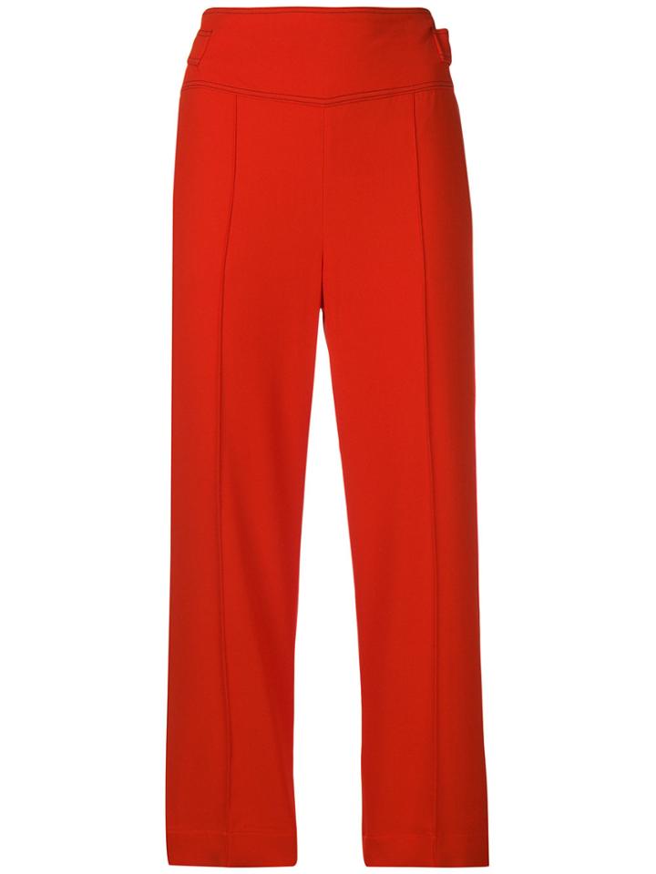 Sportmax High-waisted Trousers - Red