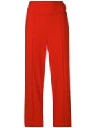 Sportmax High-waisted Trousers - Red
