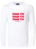 Raf Simons Thank You Round Neck Top - White