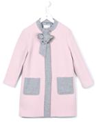 Lanvin Petite Corsage Detail Coat, Girl's, Size: 12 Yrs, Pink/purple