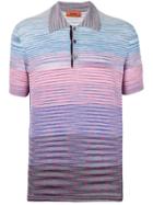 Missoni Gradient Polo Shirt - Pink & Purple