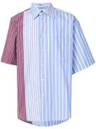 Marni Short Sleeve Striped Shirt - Blue