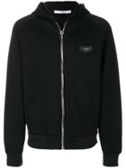 Givenchy Logo Patch Hooded Sweatshirt - Black
