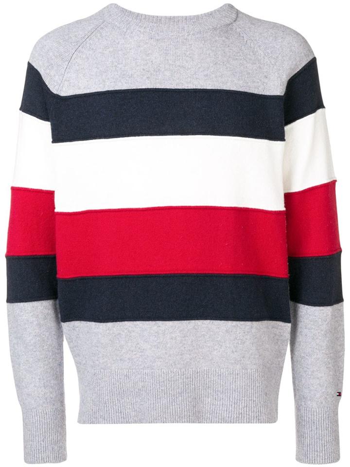 Tommy Hilfiger Colour Block Jumper - Grey