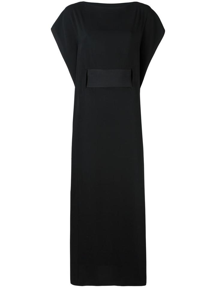 Mm6 Maison Margiela Waist Band Dress, Women's, Size: 42, Black, Polyester