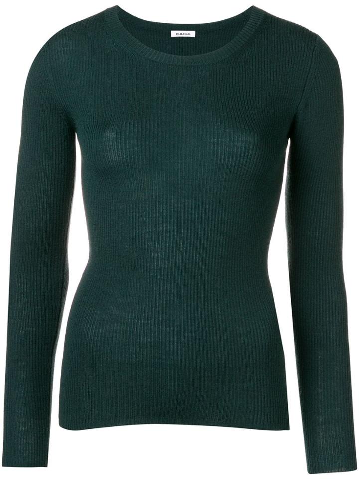 P.a.r.o.s.h. Ribbed Jumper - Green