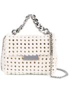 Stella Mccartney Mini 'becks' Weave Shoulder Bag, Women's, Nude/neutrals