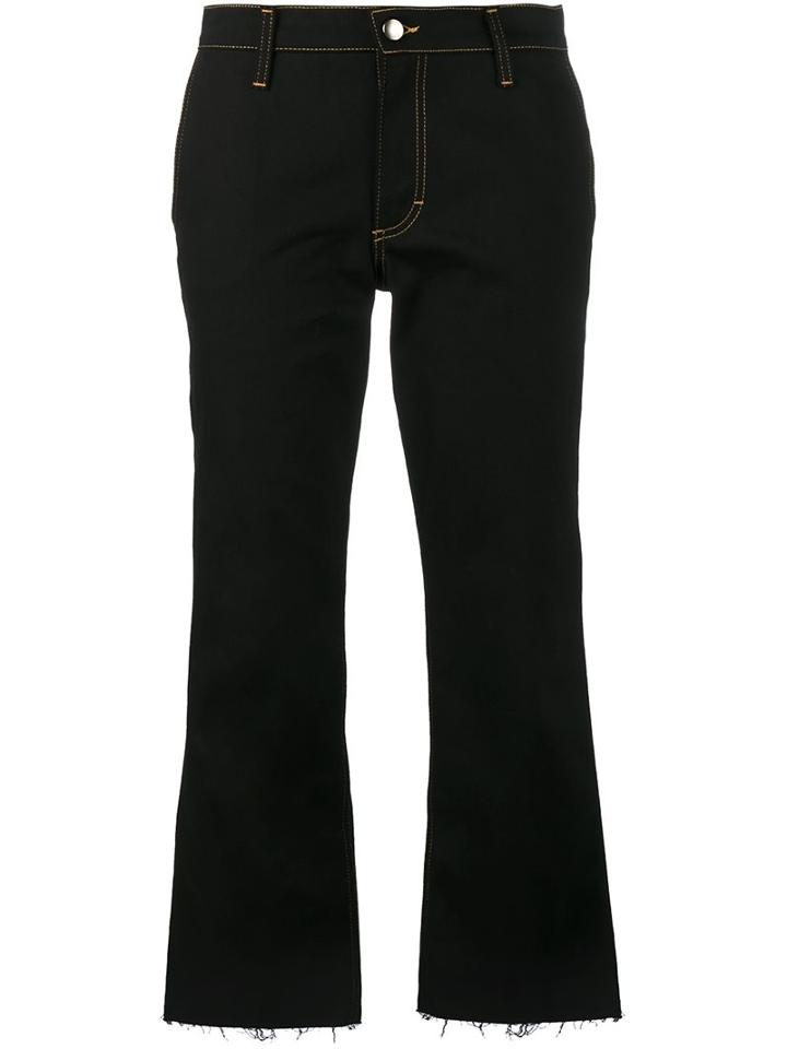 Jour/né Cropped Flared Jeans, Women's, Size: 34, Black, Cotton/spandex/elastane