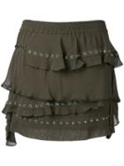 Iro - Shelan Skirt - Women - Cotton/viscose - 40, Green, Cotton/viscose