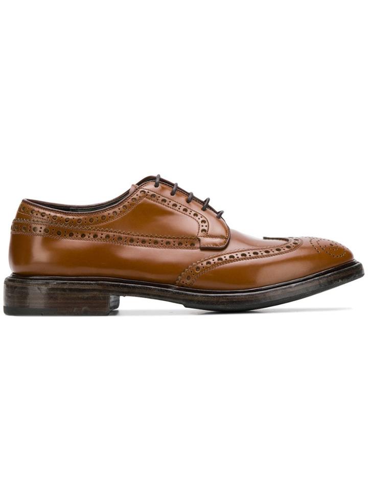 Premiata Almond Toe Brogues - Brown