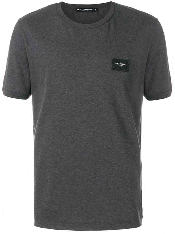 Dolce & Gabbana Logo Plaque T-shirt - Grey