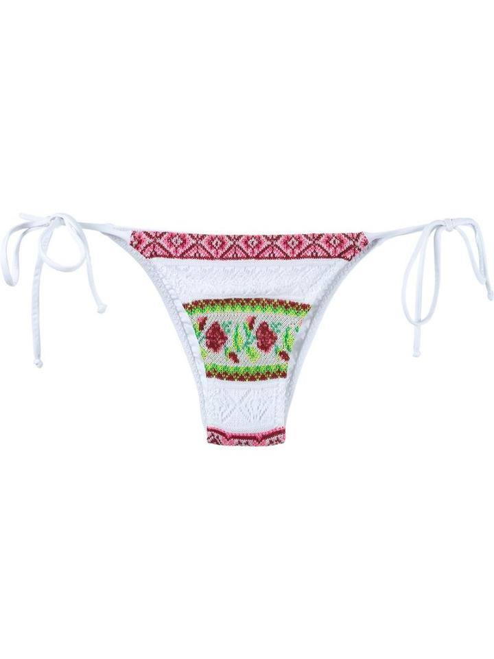 Cecilia Prado Knit Bikini Bottom, Women's, Size: Medium, White, Acrylic/viscose