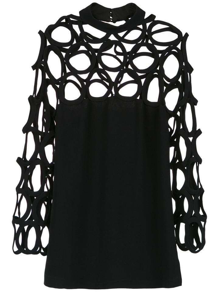 Reinaldo Lourenço Cut Out Detailed Blouse - Black