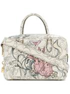 Prada Small Printed Tote - Nude & Neutrals