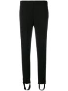 Ki6 Stripe Heel Leggings - Black