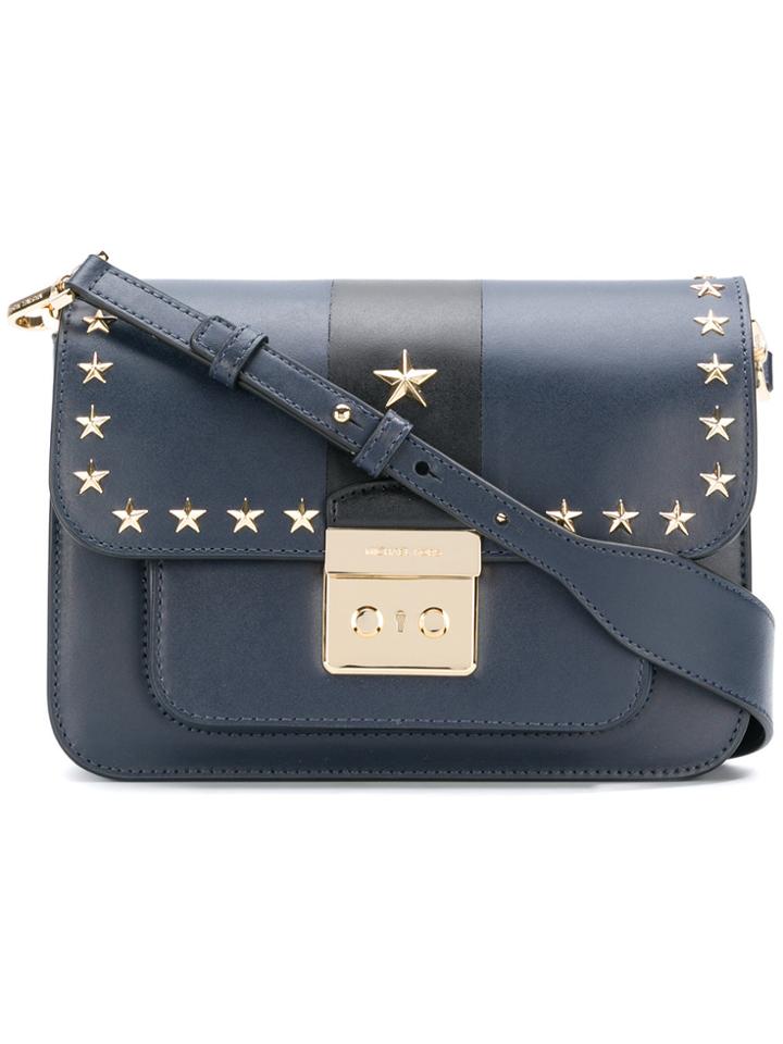 Michael Kors Star Studded Shoulder Bag - Blue