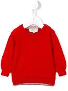 Cashmirino - Round Neck Jumper - Kids - Cashmere - 9 Mth, Infant Boy's, Red