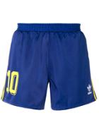 Adidas Logo Track Shorts - Blue