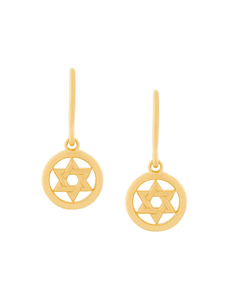 Astley Clarke Star Of David Biography Drop Earrings - Yellow & Orange