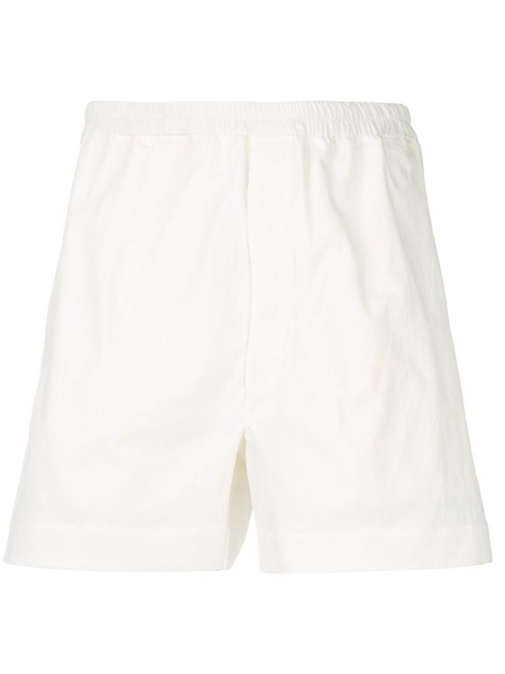 Rick Owens Boxer Track Shorts - White