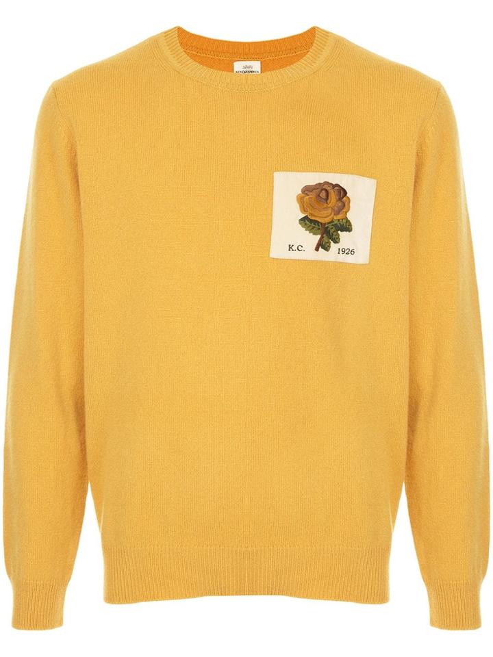 Kent & Curwen Patch Sweater - Yellow