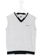Armani Junior Knitted Vest, Boy's, Size: 10 Yrs, Grey