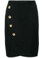 Yves Saint Laurent Vintage 1980's Petal Shaped Skirt - Black