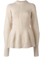 Joseph Open Back Jumper, Women's, Size: Medium, Nude/neutrals, Wool/polyamide/spandex/elastane