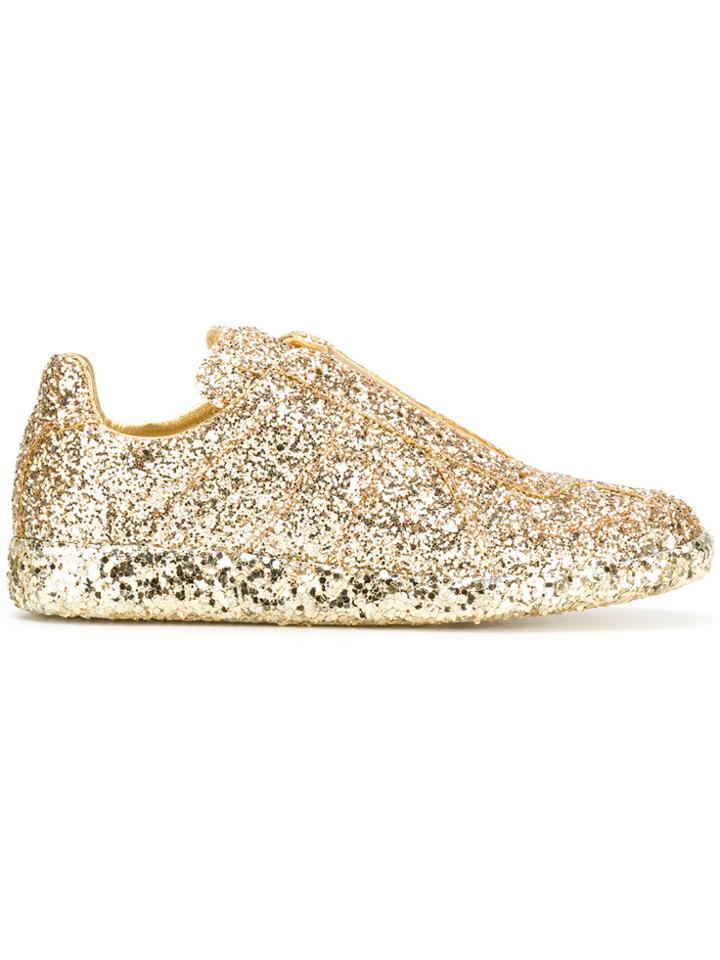 Maison Margiela Glitter Slip-on Sneakers - Metallic