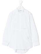 Fendi Kids - Mandarin Neck Shirt - Kids - Cotton - 10 Yrs, White