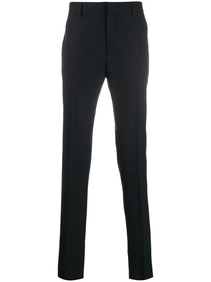 Bottega Veneta Straight-leg Cropped Trousers - Blue