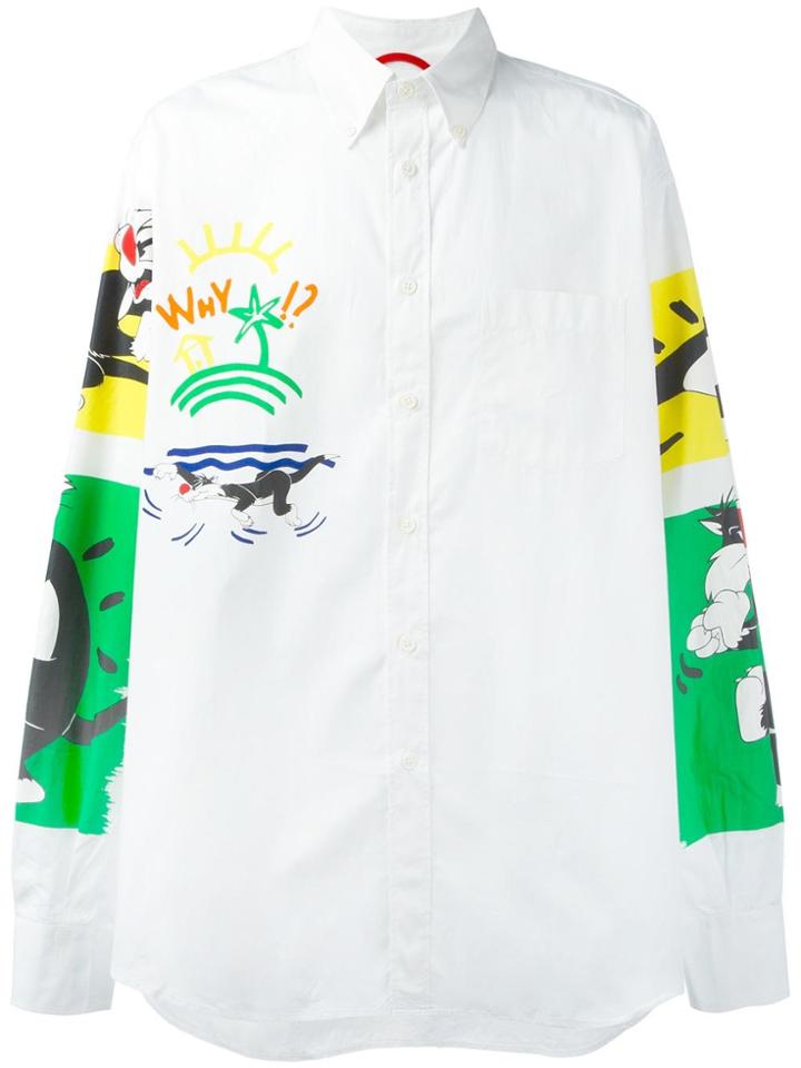 Jc De Castelbajac Vintage 'sylvester The Cat' Cartoon Shirt - White