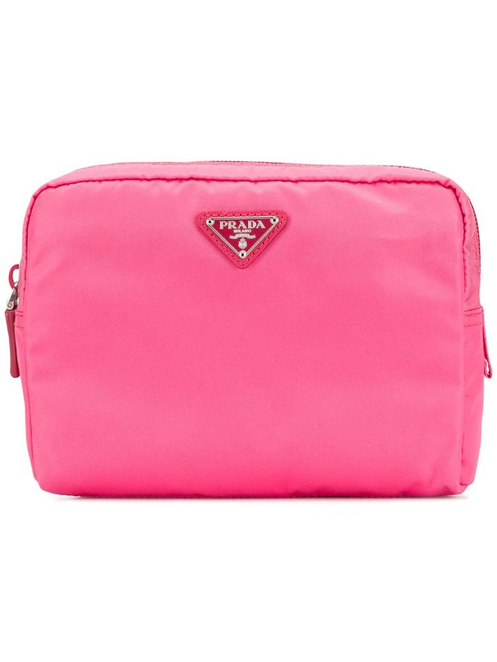 Prada Nylon Make-up Bag - Pink