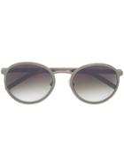 Blyszak Gradient Round Sunglasses - Green