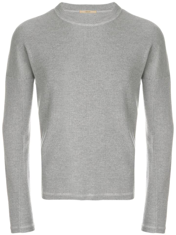 Nuur Crew Neck Pullover - Grey