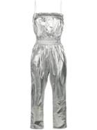 Isabel Marant Metallic Styled Jumpsuit - Silver