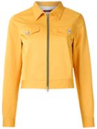 À La Garçonne - Cropped Jacket - Women - Cotton/spandex/elastane - Pp, Yellow/orange, Cotton/spandex/elastane