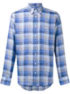 Etro - Classic Button Up Shirt - Men - Linen/flax - 40, Blue, Linen/flax
