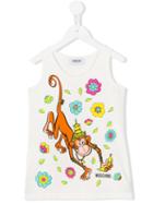 Moschino Kids Star Print T-shirt, Girl's, Size: 6 Yrs, White