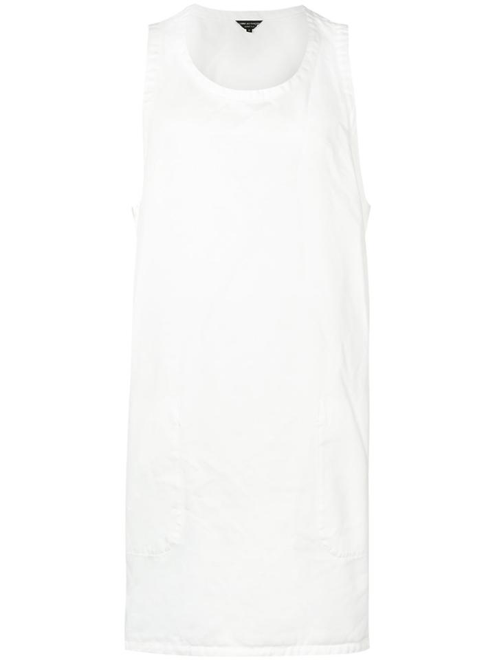 Comme Des Garçons Homme Plus Open Back Long Tank Top - White