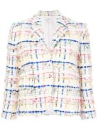 Thom Browne Flap Pockets Tweed Jacket - White