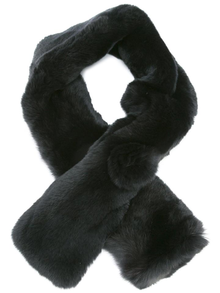 N.peal Fur Neck Warmer - Black