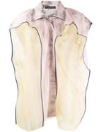 Y/project Contrast Sleeveless Blouse - Pink
