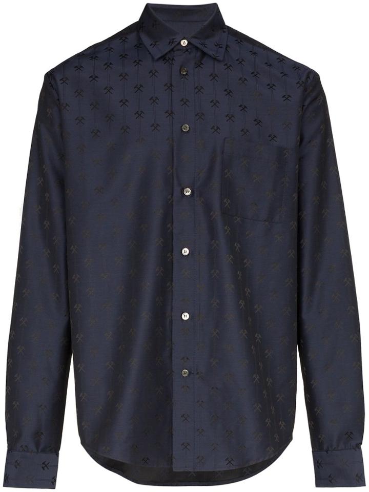 Gmbh Linus Logo Print Shirt - Blue