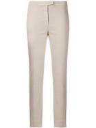 Eleventy Cropped Slim Fit Trousers - Nude & Neutrals