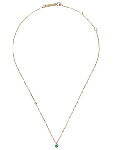 Gemfields X Zoë Chicco 14kt Yellow Gold Off Set Emerald And Diamond